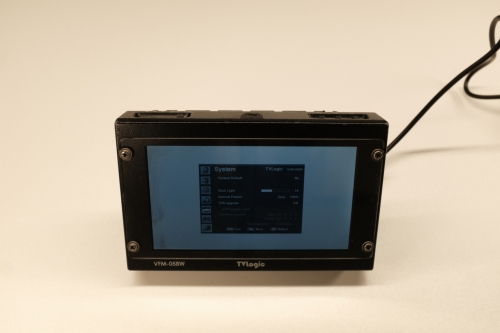 TVlogic VFM-058W #2With screen protection, some minor scratches. Looks like some burn-in on the left side.Serial #F7210703Firmware Gen_V 0.0.1.2 FPGA_V 0.0.0.5